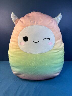 Squishmallow Yara the Rainbow Yeti by Kellytoy 18 Inches Tall